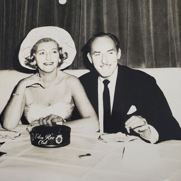 Eden Roc Club 8x10 Photo B&W Vintage Hollywood Couple? - Picture 2 of 3